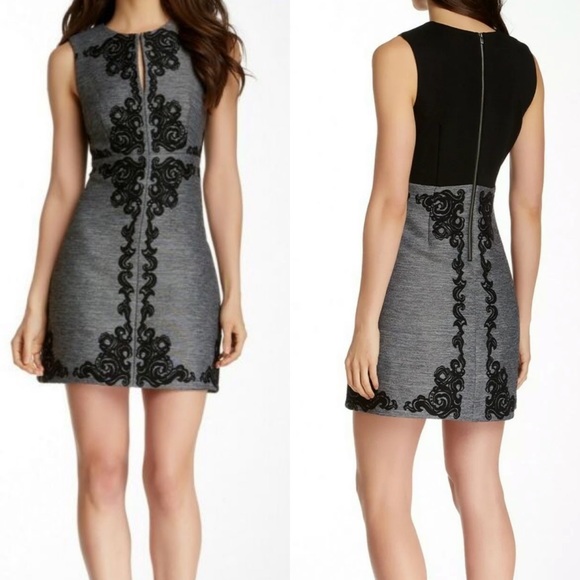 Diane Von Furstenberg Dresses & Skirts - Diane von Furstenberg Yvette Black Gray Dress Sz 8